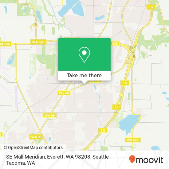 SE Mall Meridian, Everett, WA 98208 map