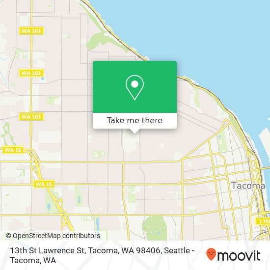 Mapa de 13th St Lawrence St, Tacoma, WA 98406