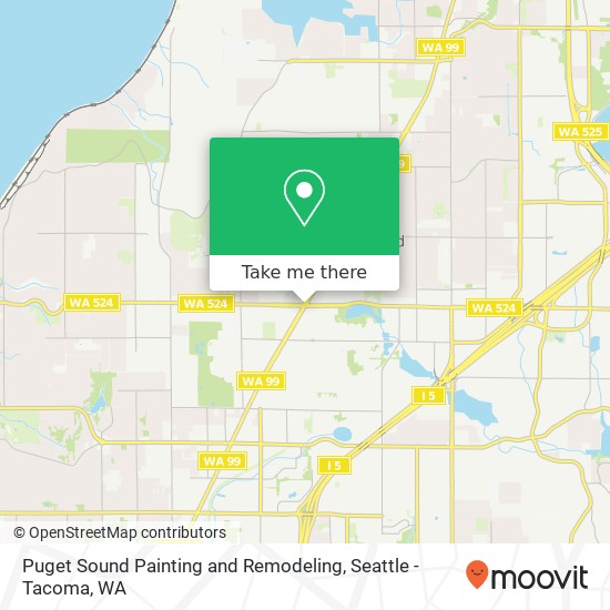 Puget Sound Painting and Remodeling map