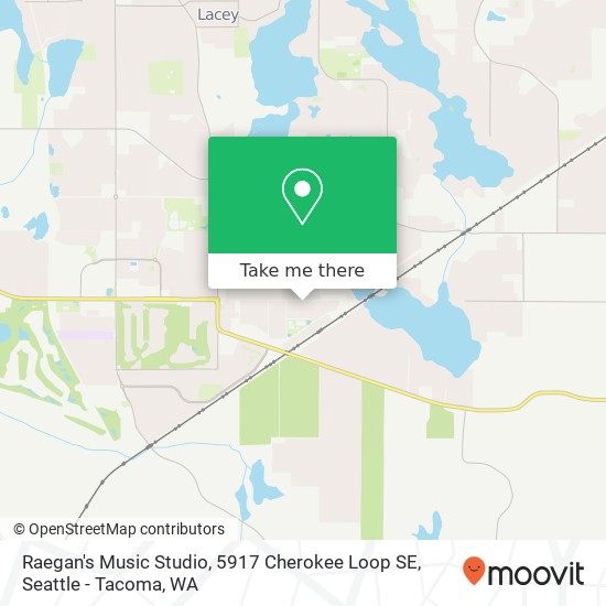 Mapa de Raegan's Music Studio, 5917 Cherokee Loop SE