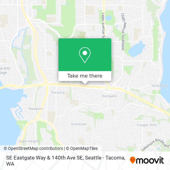 Mapa de SE Eastgate Way & 140th Ave SE