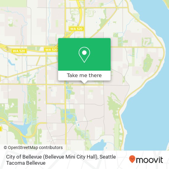 City of Bellevue (Bellevue Mini City Hall) map