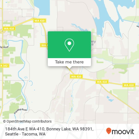 184th Ave E WA-410, Bonney Lake, WA 98391 map