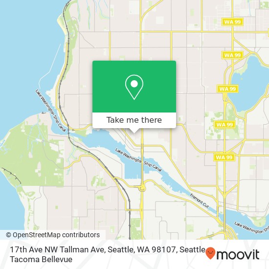 17th Ave NW Tallman Ave, Seattle, WA 98107 map