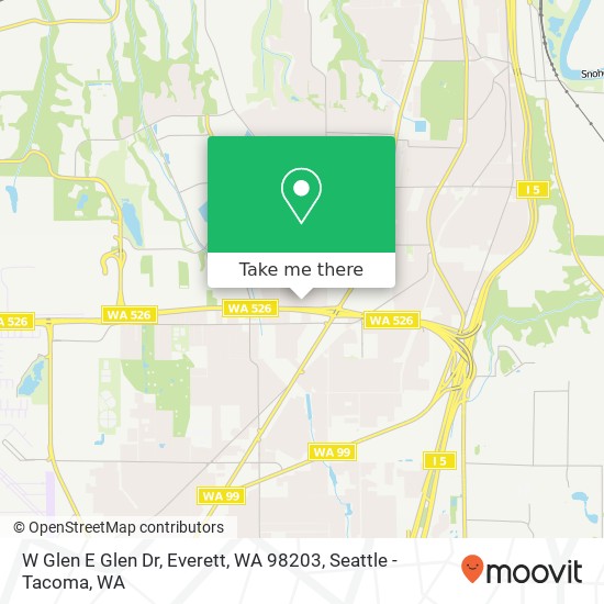 Mapa de W Glen E Glen Dr, Everett, WA 98203