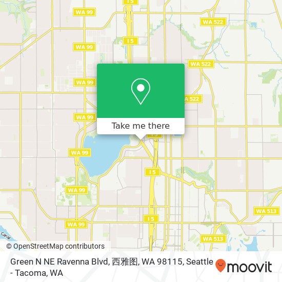 Green N NE Ravenna Blvd, 西雅图, WA 98115 map