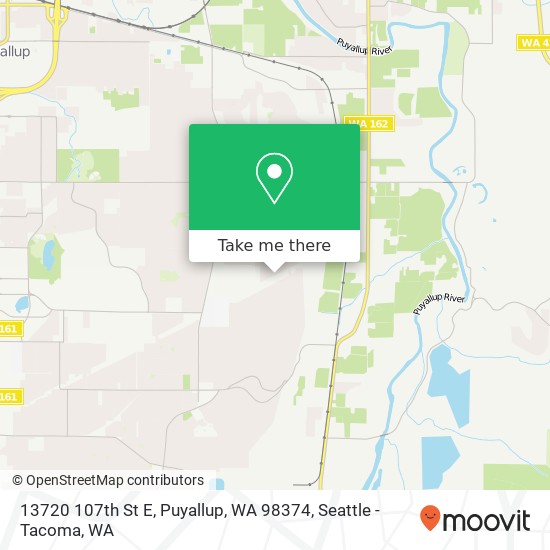 Mapa de 13720 107th St E, Puyallup, WA 98374