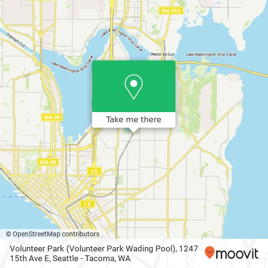 Volunteer Park (Volunteer Park Wading Pool), 1247 15th Ave E map