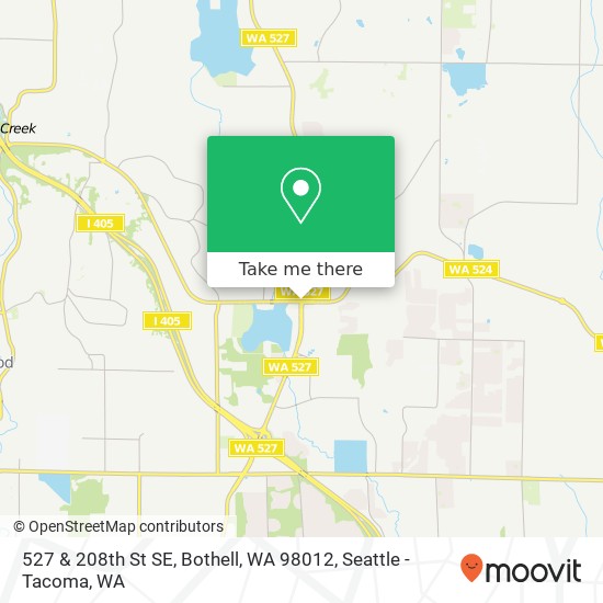 Mapa de 527 & 208th St SE, Bothell, WA 98012