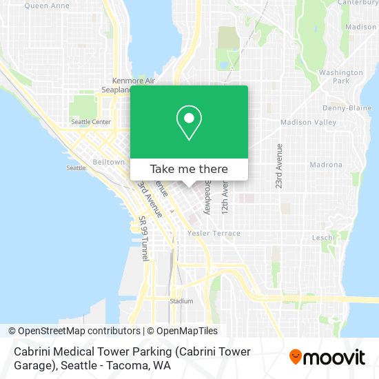 Cabrini Medical Tower Parking (Cabrini Tower Garage) map