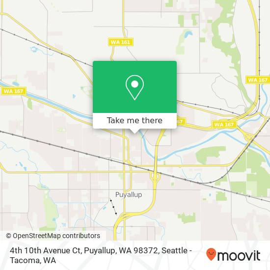 Mapa de 4th 10th Avenue Ct, Puyallup, WA 98372