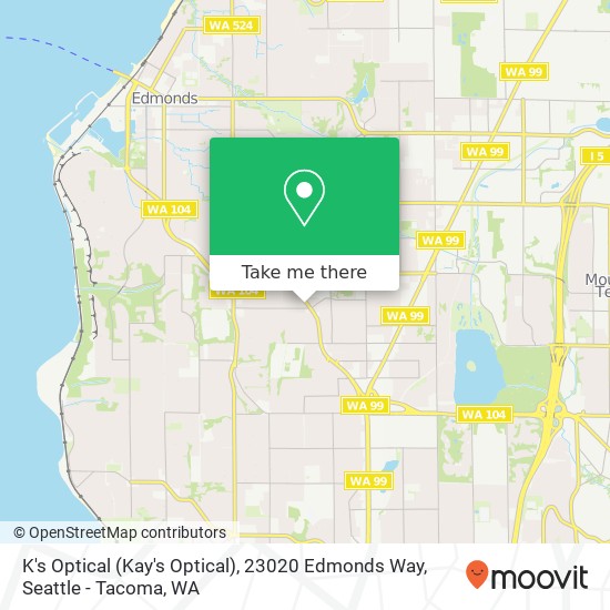 Mapa de K's Optical (Kay's Optical), 23020 Edmonds Way