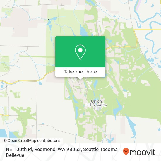 Mapa de NE 100th Pl, Redmond, WA 98053