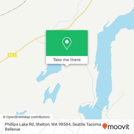 Phillips Lake Rd, Shelton, WA 98584 map