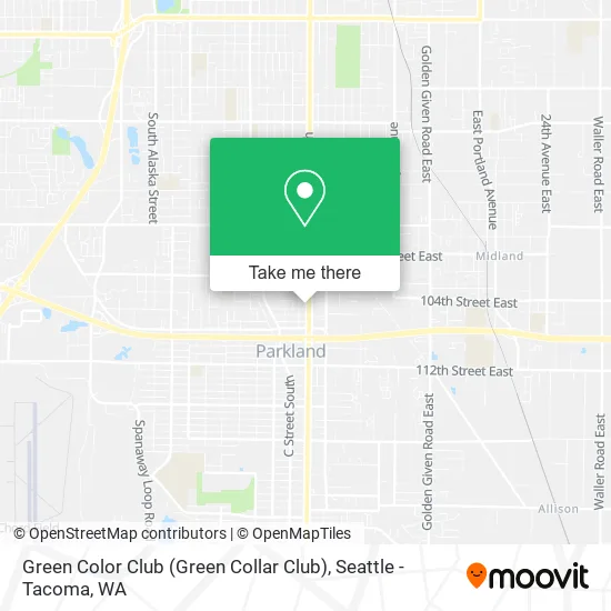 Green Color Club (Green Collar Club) map