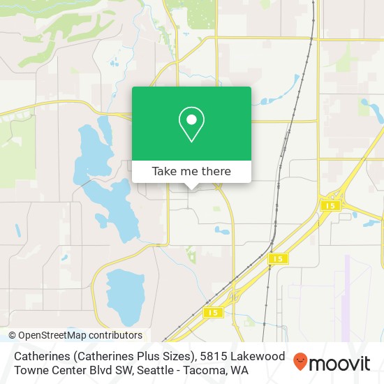 Mapa de Catherines (Catherines Plus Sizes), 5815 Lakewood Towne Center Blvd SW