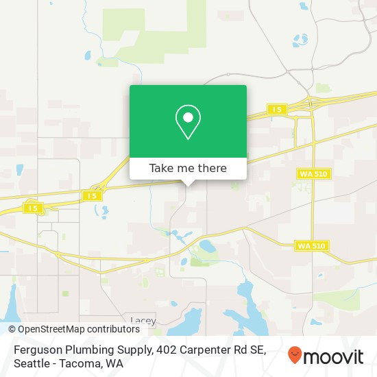 Mapa de Ferguson Plumbing Supply, 402 Carpenter Rd SE