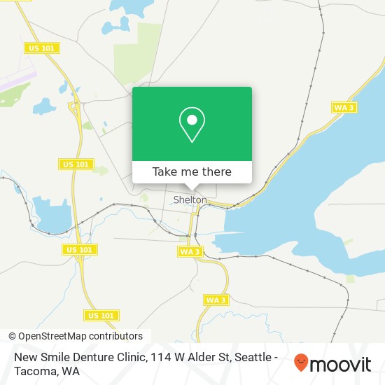 New Smile Denture Clinic, 114 W Alder St map