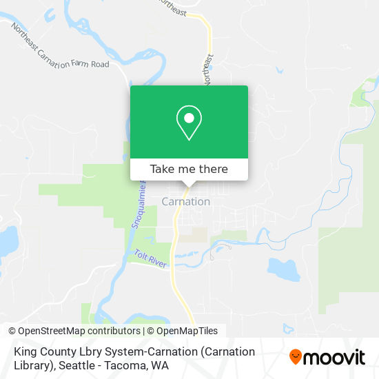 King County Lbry System-Carnation (Carnation Library) map