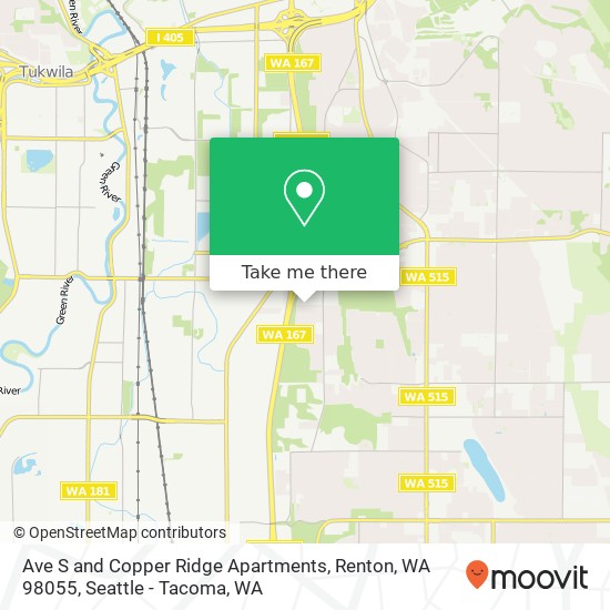 Ave S and Copper Ridge Apartments, Renton, WA 98055 map