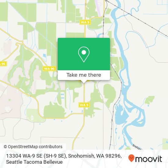 Mapa de 13304 WA-9 SE (SH-9 SE), Snohomish, WA 98296