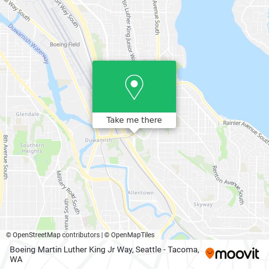 Boeing Martin Luther King Jr Way map