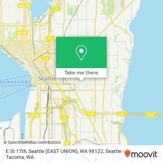 E St 17th, Seattle (EAST UNION), WA 98122 map