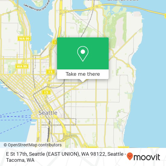 Mapa de E St 17th, Seattle (EAST UNION), WA 98122