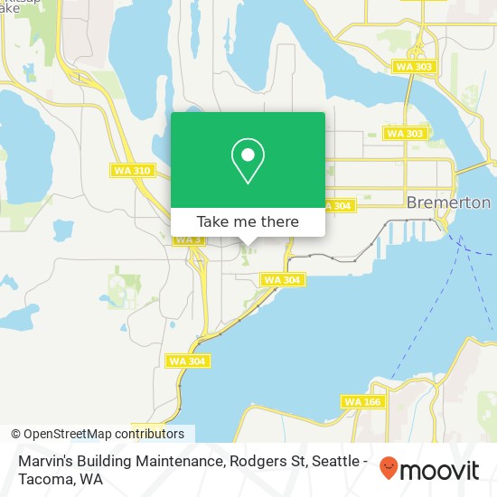 Marvin's Building Maintenance, Rodgers St map