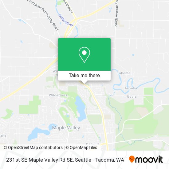 Mapa de 231st SE Maple Valley Rd SE