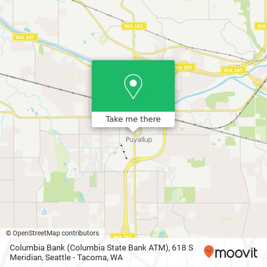 Columbia Bank (Columbia State Bank ATM), 618 S Meridian map