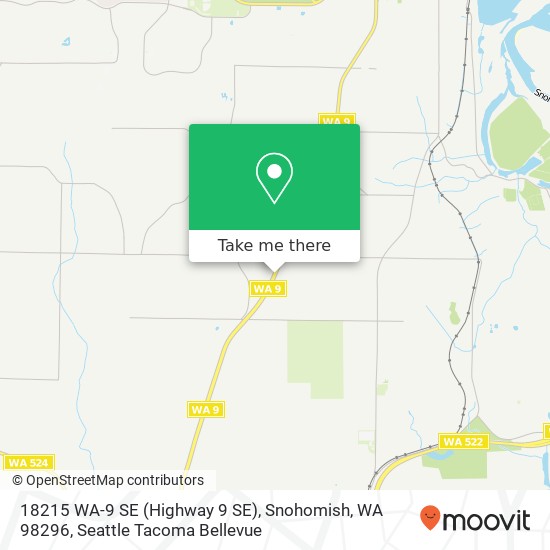 Mapa de 18215 WA-9 SE (Highway 9 SE), Snohomish, WA 98296