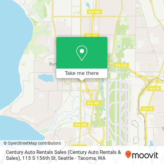 Mapa de Century Auto Rentals Sales (Century Auto Rentals & Sales), 115 S 156th St