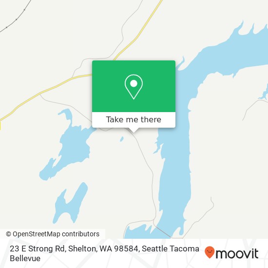 Mapa de 23 E Strong Rd, Shelton, WA 98584