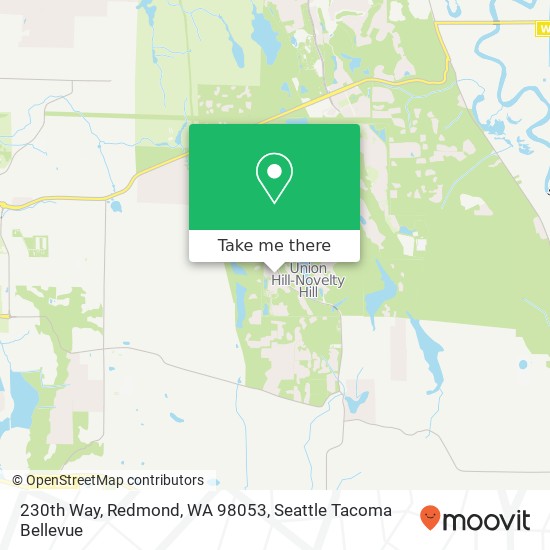 Mapa de 230th Way, Redmond, WA 98053