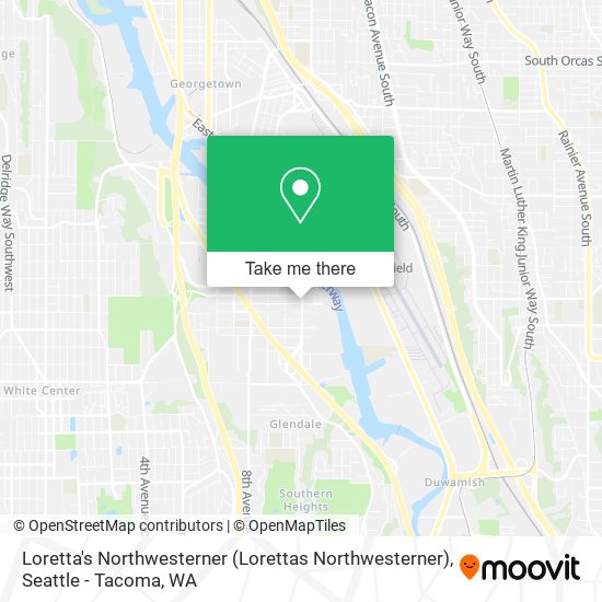 Loretta's Northwesterner (Lorettas Northwesterner) map