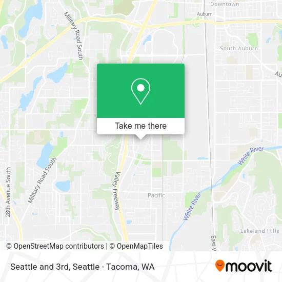 Mapa de Seattle and 3rd