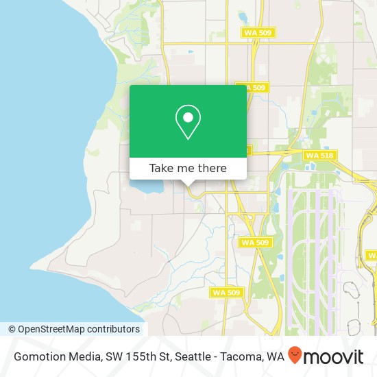 Mapa de Gomotion Media, SW 155th St