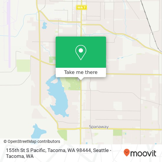 Mapa de 155th St S Pacific, Tacoma, WA 98444