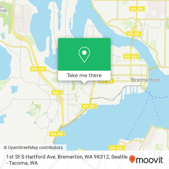 1st St S Hartford Ave, Bremerton, WA 98312 map