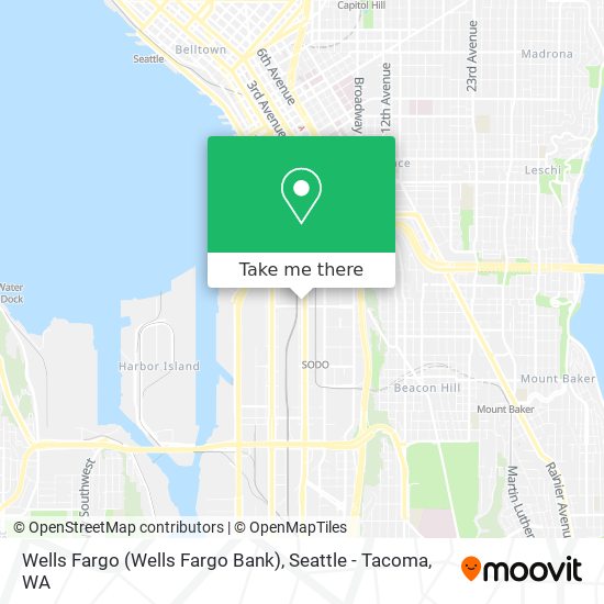 Mapa de Wells Fargo (Wells Fargo Bank)