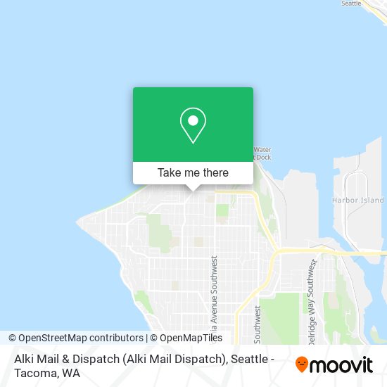 Alki Mail & Dispatch map