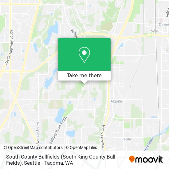 Mapa de South County Ballfields (South King County Ball Fields)