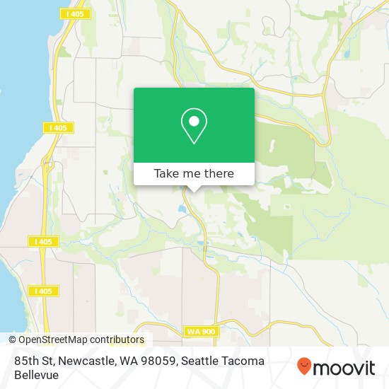 Mapa de 85th St, Newcastle, WA 98059