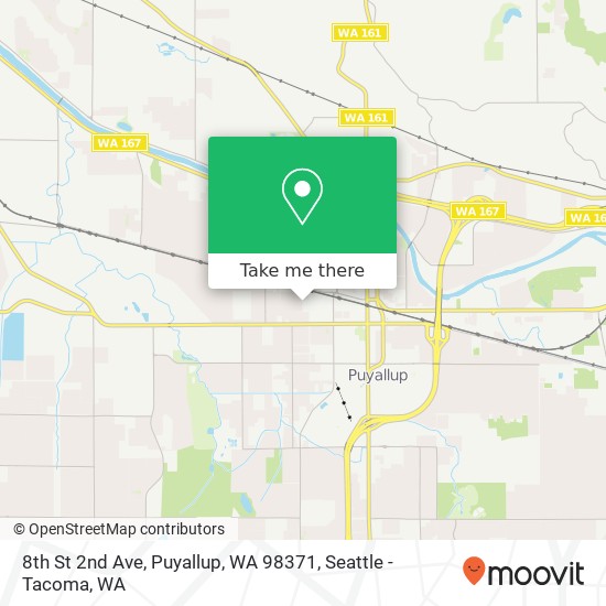 Mapa de 8th St 2nd Ave, Puyallup, WA 98371