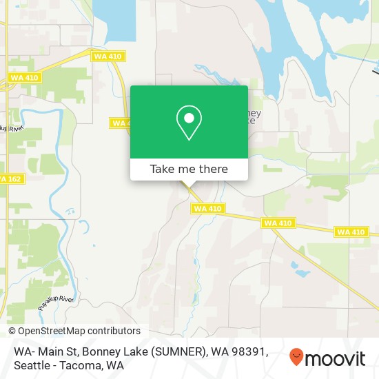 WA- Main St, Bonney Lake (SUMNER), WA 98391 map