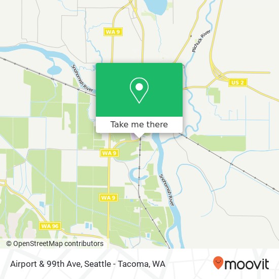 Airport & 99th Ave, Snohomish, WA 98296 map