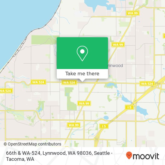 Mapa de 66th & WA-524, Lynnwood, WA 98036