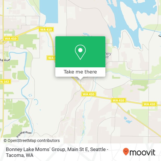 Bonney Lake Moms' Group, Main St E map