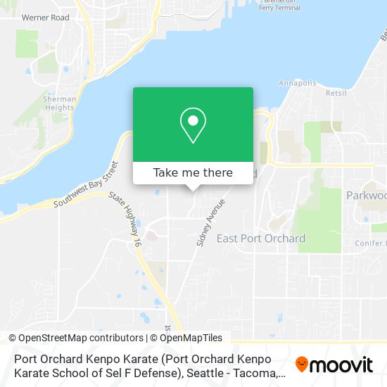 Mapa de Port Orchard Kenpo Karate (Port Orchard Kenpo Karate School of Sel F Defense)